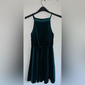 Dark Green Velvet Dress - XS from Speechless